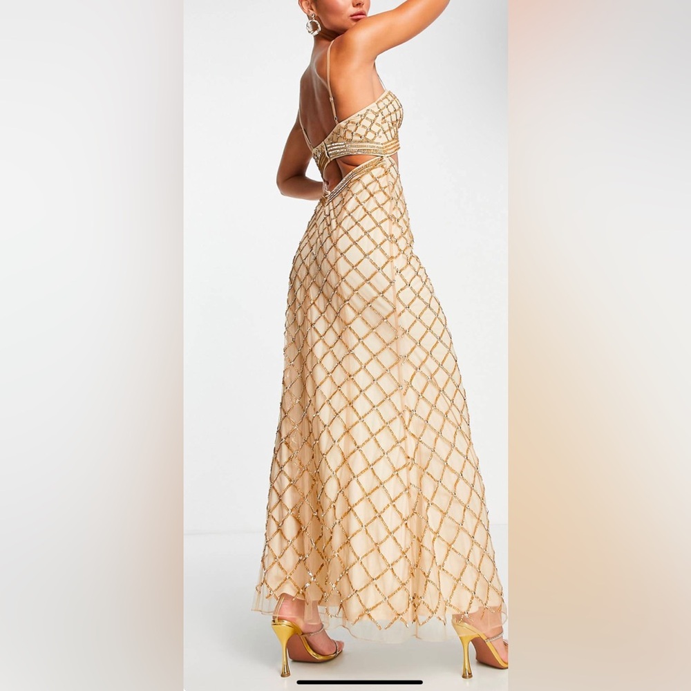 Brand new ASOS Design gold dress